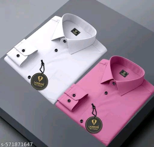 classy fashionista men solid cotton shirt (white & pink combo) classy fashionista men solid cotton shirt (white & pink combo)