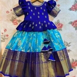 Home pretty stylish girls lehenga choli set | soft silk kids ethnic wear (1 13 years)