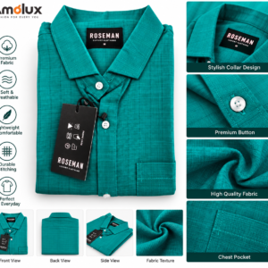 Home mens green linen shirt front.jpg