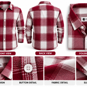 shirt check maroon 0002