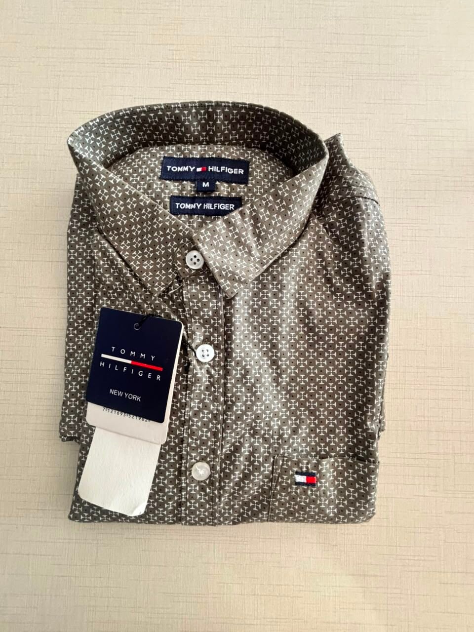 tommy hilfiger mens brown pattern shirt tommy hilfiger mens brown pattern shirt
